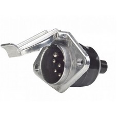 Presa 7 poli 24V N alluminio
con contatti a vite-100058090010...