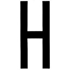 LETTERA ADESIVA &ldquo;H&rdquo;-107160/H