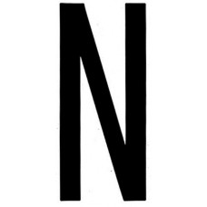 LETTERA ADESIVA &ldquo;N&rdquo;-107160/N