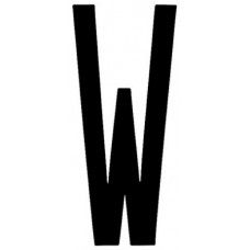 LETTERA ADESIVA &ldquo;W&rdquo;-107160/W