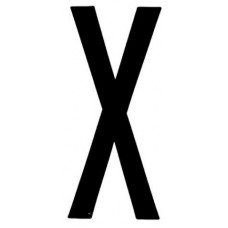 LETTERA ADESIVA &ldquo;X&rdquo;-107160/X