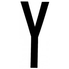 LETTERA ADESIVA &ldquo;Y&rdquo;-107160/Y