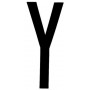 LETTERA ADESIVA &ldquo;Y&rdquo;-107160/Y