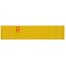Targa ripetitrice bifacciale con lettera r in rilievo-1090103/R