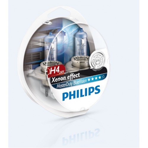 Kit lampade Philips H4 24V 75/70W MasterDuty Blue Vision-13342MDBVS2