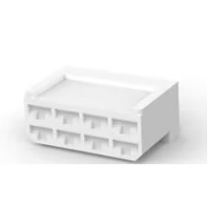 Connettore Portaterminale Tyco 6,3 femmina bianco 8 vie-163007