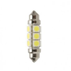 Coppia Lampade Siluro 11x43 12 led bianco 24/28 V-97553