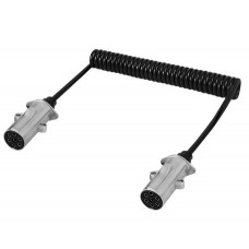 Spirale elettrica 7 POLI 24V/N 4,5 Mt. connessioni in metallo  ISO1185-EC024-146...