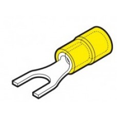 Terminale a forcella preisolato giallo sez. 0,50 d. 2,20-EF-05022-A