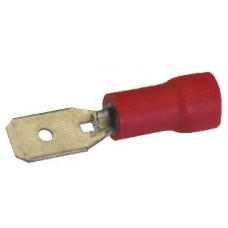 Terminale maschio preisolato rosso 4,8x0,5-EF-15480