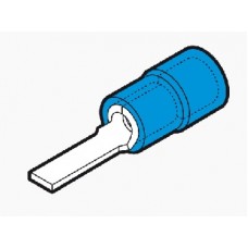 Terminale preisolato blu a puntale piatto b. 2,45 F 18  L 29-EF-25018-P