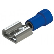 Terminale femmina isolato blu sez. 2,63 m. 2,8x0,5-EF-25028