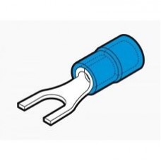 Terminale preisolato blu a forcella d. 8,4 b. 13,5 L 28,5 F. 21-EF-25084-A