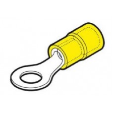 Terminale preisolato giallo ad occhiello sez. 6,64 d. 4,30-7,40-EF-55043