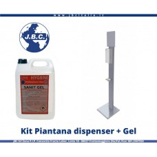 Kit Piantana Dispenser + 5Lt Gel Disinfettante-KIT2639