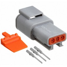 Kit connettore serie DTM porta maschio 3 vie-KITDTM3M...