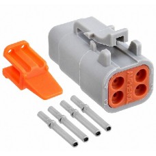 Kit connettore serie DTM porta femmina 4 vie-KITDTM4F...
