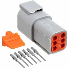 Kit connettore serie DTM porta maschio 6 vie-KITDTM6M...