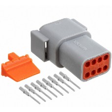 Kit connettore serie DTM porta maschio 8 vie-KITDTM8M...
