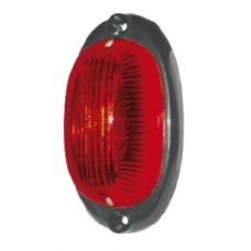 Luce Ingombro Ovale rosso-LI076