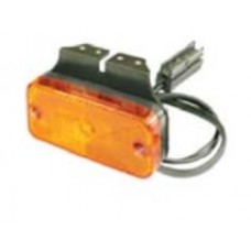 Luce ingombro Led arancio con staffa  e cavo rubacorrente 12/24 V-LI096