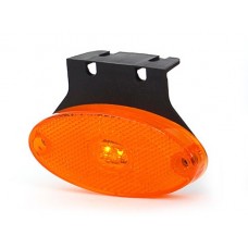 Luce ingombro arancio led con staffa 12/24 V-LI194