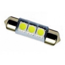 Kit 2 pz.Lampade Led 12 V SV8,5 (12X36) 3 smd-LLT122