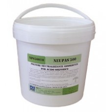 Neupas®500 neutralizzante assorbente per acido solforicoConforme DM 20 del 24.01.11Conf.: secchio da Kg. 10-NEUPAS 500