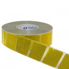 Nastro segmentato Segnalazione Sagome Veicoli - Giallo 50 mt.-REFLEXITETEL3