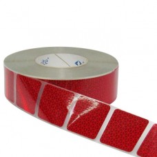 Nastro segmentato Segnalazione Sagome Veicoli - Rosso 50 mt.-REFLEXITETEL5