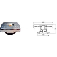 Tappo radiatore quadrato 60X60 in metallo 0,50 Bar-TRA005